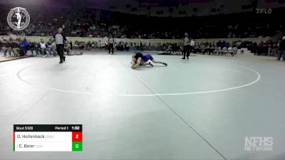 5A-150 lbs Semifinal - Cole Beier, CHICKASHA vs Deringer Hollenbeck, GROVE