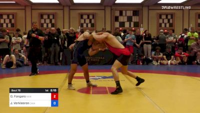 70 kg Quarterfinal - Danny Fongaro, New York City RTC vs Jarod Verkleeren, Cavalier Wrestling Club