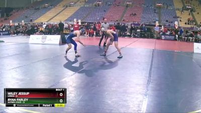 125 lbs Finals (2 Team) - Wiley Jessup, Loras vs Ryan Farley, Alfred State