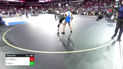 132 lbs Round Of 64 - Brandon Eusebio, Rancho Bernardo (SD) vs Evan Roy, Hesperia (SS)