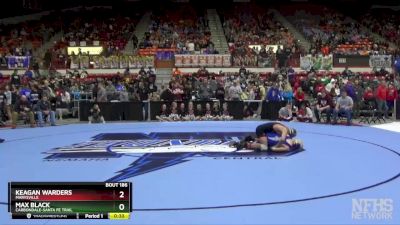 132 lbs Cons. Round 1 - Keagan Warders, Marysville vs Max Black, Carbondale-Santa Fe Trail