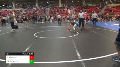 82 lbs Champ. Round 2 - Jackson Dugan, Kansas Young Guns Wrestling Cl vs Carter Block, Wamego Wrestling Club