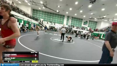 126 lbs Quarterfinal - Aidan Ruby, Wind River vs Zaden Seibel, Laramie