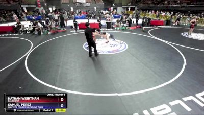 150 lbs Cons. Round 4 - Nathan Wightman, California vs Samuel Perez, Manteca Cobras Wrestling Club