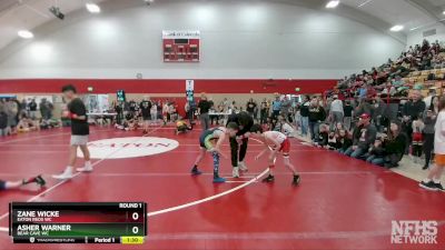 64-66 lbs Round 1 - Zane Wicke, Eaton Reds WC vs Asher Warner, Bear Cave WC