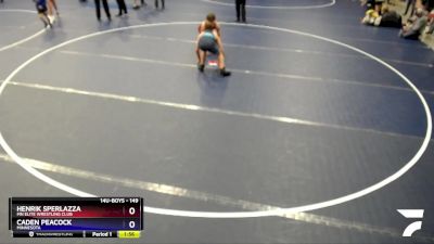 149 lbs Semifinal - Henrik Sperlazza, MN Elite Wrestling Club vs Caden Peacock, Minnesota