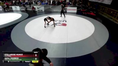 75 lbs Champ. Round 1 - Sofia Manibog, Total Kaos Wrestling Club vs Stellarose Munoz, California