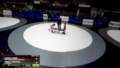 53 lbs Quarterfinal - Miron Cheltsov, California vs Harley Seide, San Clemente Youth Wrestling