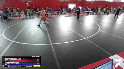 182 lbs Semifinal - Breyson Kelley, WI vs William Ward, ND