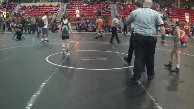 67 lbs Cons. Round 4 - Abel Rusk, South Central Punishers vs Caden Bowling, Blackwell Wrestling Club