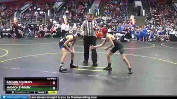 77 lbs Round 3 (4 Team) - Hudson Emmory, Pine River vs Carson Andrews, Harper Creek