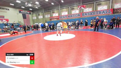 287 lbs 3rd Place - Zachary Limon, Clovis vs Adam Stanley, Bakersfield