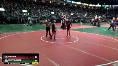 98 lbs Quarterfinal - Delaney Tackett, PCWA vs Kira Slaper, PWLA