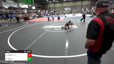 62 lbs 5th Place - Jaxyn Duran, Mayhem vs Forrest Keys, SLV Elite WC