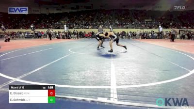 130 lbs Round Of 16 - Eathan Glossip, Perkins vs Easton Schmidt, El Reno Wrestling Club