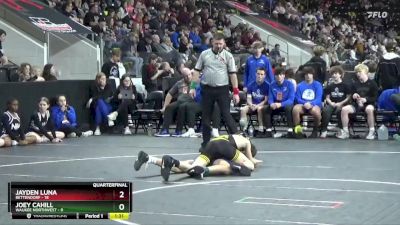 113 lbs Quarterfinal - Jayden Luna, Bettendorf vs Joey Cahill, Waukee Northwest