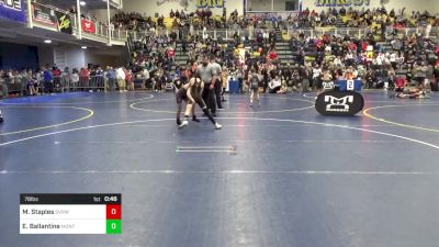 78 lbs Consy Pigtail - Max Staples, SVRWC vs Ezekiel Ballantine, Montour