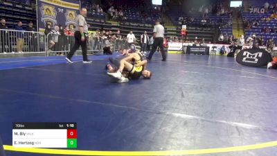 70 lbs Consy 5 - Matthew Bly, Wilkes Barre vs Easton Hertzog, Norwin