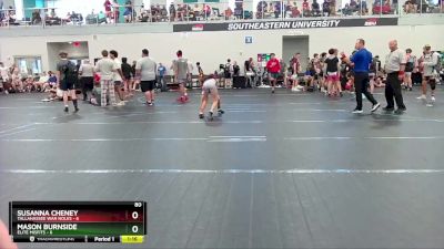 80 lbs Round 5 (6 Team) - Susanna Cheney, Tallahassee War Noles vs Mason Burnside, Elite Misfits