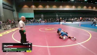 120 lbs Champ. Round 1 - Tak Hatano, Folsom vs Frankie Pineada, Junipero Serra