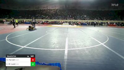 108 lbs Round Of 64 - Dolin Parnell, Mustang Middle School vs Egan Mamala-Ladd, Chickasha Wrestling