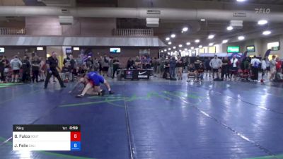 78 kg Cons Semis - Brandon Fulco, South Side Wrestling Club vs Jimmy Felix, California