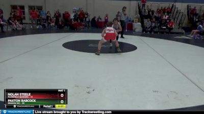 98 lbs Round 2 (4 Team) - Paxton Babcock, Dragon WC vs Nolan Steele, Plainfield Quakers