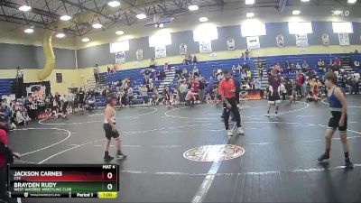 95/105 Round 2 - Jackson Carnes, C2X vs Brayden Rudy, West Wateree Wrestling Club