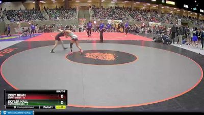 112 lbs Semis & 1st Wrestleback (8 Team) - Skyler Hall, North Medford vs Zoey Beam, Grant Union