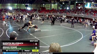 175 lbs Champ. Round 1 - Briggs Doane, Wood River Wrestling Club vs Quentin Billesbach, Pioneer Wrestling Club