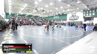 101 lbs Champ. Round 2 - Rilee Rivera, Elsinore vs Malia Manibog, San Marino