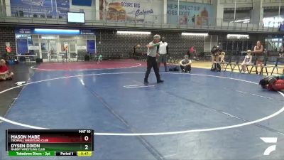 75 lbs Round 5 - Dysen Dixon, Rabbit Wrestling Club vs Mason Mabe, Techfall Wrestling Club