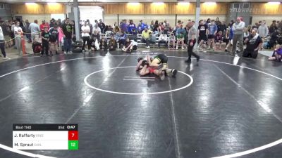 171 lbs Quarterfinal - Jake Rafferty, Greentown vs Matthew Spraut, Carlisle