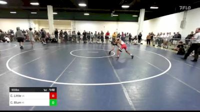 100 lbs Round Of 32 - Cruz Little, VA vs Carson Blum, MI