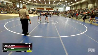 126 lbs Champ. Round 1 - Crisia Bonilla, Great Neck South vs Alexa Doxey, Newfane