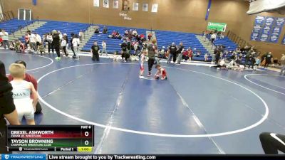 44-48 lbs Round 3 - Drexel Ashworth, Cedar Jr. Wrestling vs Tayson Browning, Champions Wrestling Club