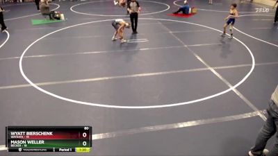 80 lbs Quarterfinals (8 Team) - Wyatt Bierschenk, Wayzata vs Mason Weller, Becker