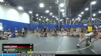 167 lbs Round 2 (6 Team) - Carson Thomas, Team Gotcha Blue vs Max Macklem, Attrition Wrestling