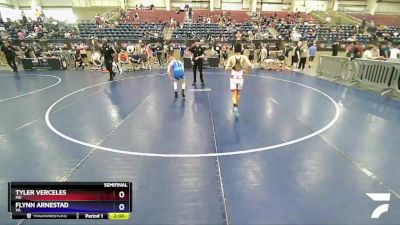 87 lbs Semifinal - Tyler Verceles, MD vs Flynn Arnestad, VA