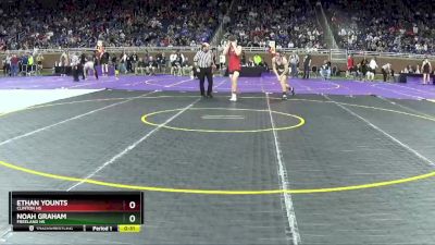 D3-150 lbs Cons. Round 2 - Ethan Younts, Clinton HS vs Noah Graham, Freeland HS