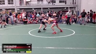 88 lbs Semis (4 Team) - Eli Meyer, Mat Assassins Grey vs Ethan Halstead, Backyard Brawlers