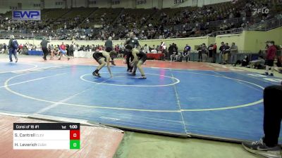 108 lbs Consi Of 16 #1 - Skylar Cantrell, Cleveland Public Schools vs Hunter Leverich, Cushing