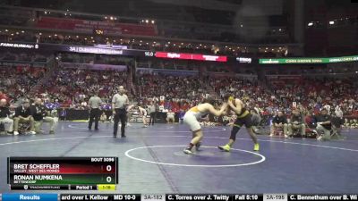 3A-195 lbs Champ. Round 1 - Ronan Numkena, Bettendorf vs Bret Scheffler, Valley, West Des Moines