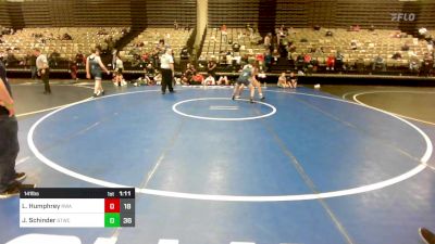 141 lbs Rr Rnd 3 - Luke Humphrey, Roundtree Wrestling Academy Blue vs Joseph Schinder, Shore Thing Wave