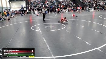 51-55 lbs Cons. Semi - Brooke Romero, WAR vs Maisley Martines, Millard South