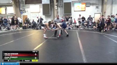 130 lbs Round 4 (8 Team) - Evan Stanley, POWA vs Micah Krieger, Team 922