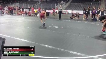 W 112 lbs Round 3 (4 Team) - Lilly Quintanilla, Arizona vs Makenzie Martin, Nebraska 2