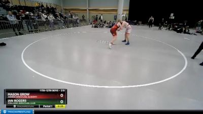 215 lbs Cons. Round 5 - Mason Grow, Askren Wrestling Academy vs Ian Rogers, Stallions Wrestling Club