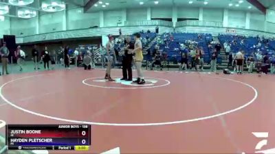 138 lbs Champ. Round 2 - Justin Boone, IN vs Hayden Pletscher, MI