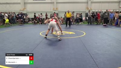 E-190 lbs Semifinal - Carter Chamberlain, PA vs Ronan Wunsch, KS